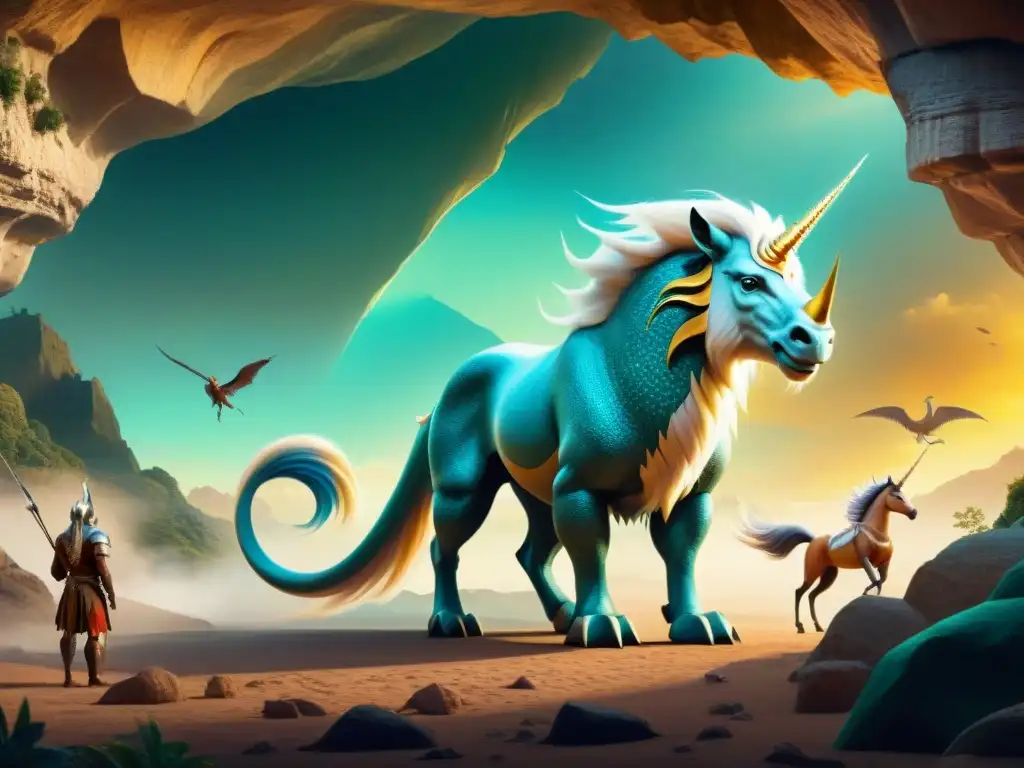 Análisis culturas bestias fantásticas a lo largo de la historia en ilustración detallada