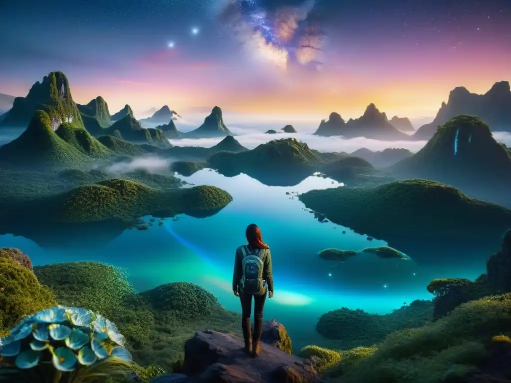 Explora el asombroso ecosistema ficticio de Pandora, con flora iridiscente y fauna bioluminiscente, montañas flotantes y un cielo estrellado