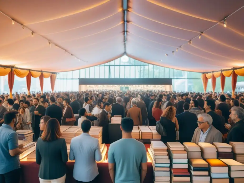 Una atmósfera mágica en una convención de libros, con ediciones especiales firmadas eventos convenciones