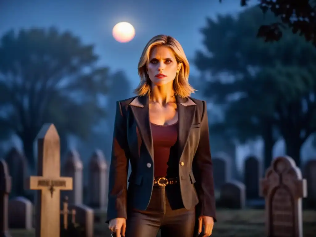 En una atmósfera tenebrosa y lúgubre, Buffy Summers se enfrenta a un grupo de vampiros, reflejando la mitología vampírica en Buffy