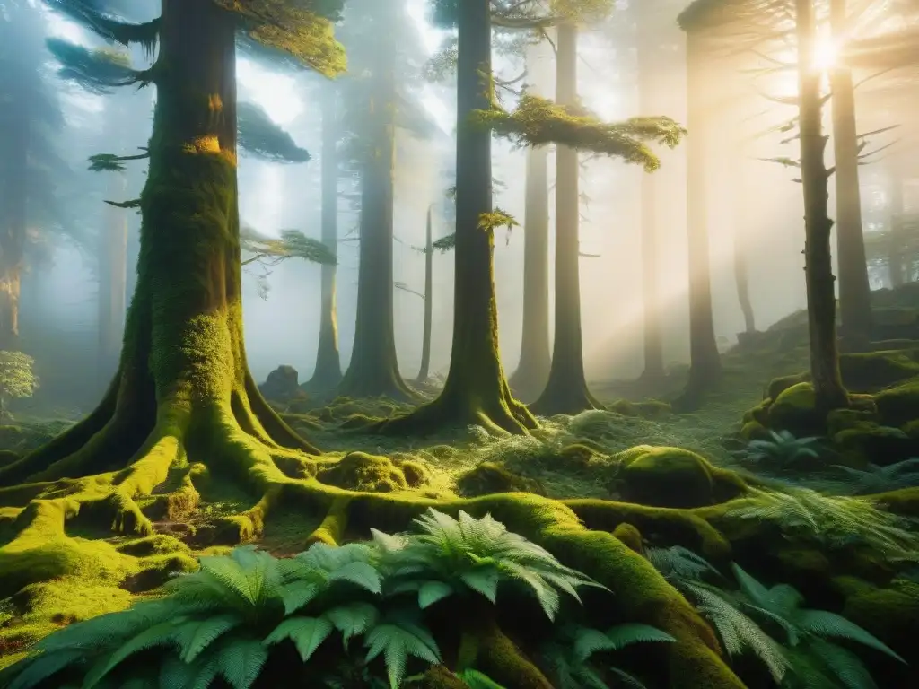 Un bosque antiguo y mágico, inspiración de 'El Señor de los Anillos'