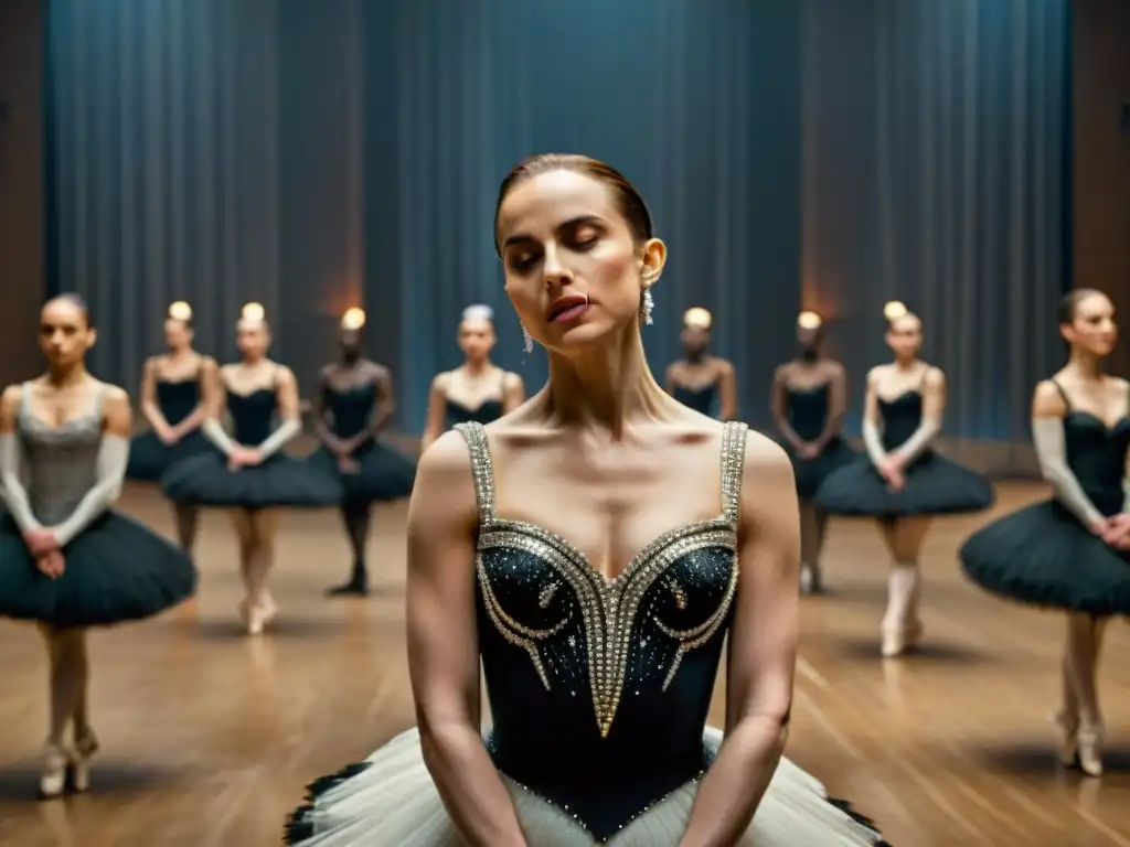 Natalie Portman como el Cisne Negro y J