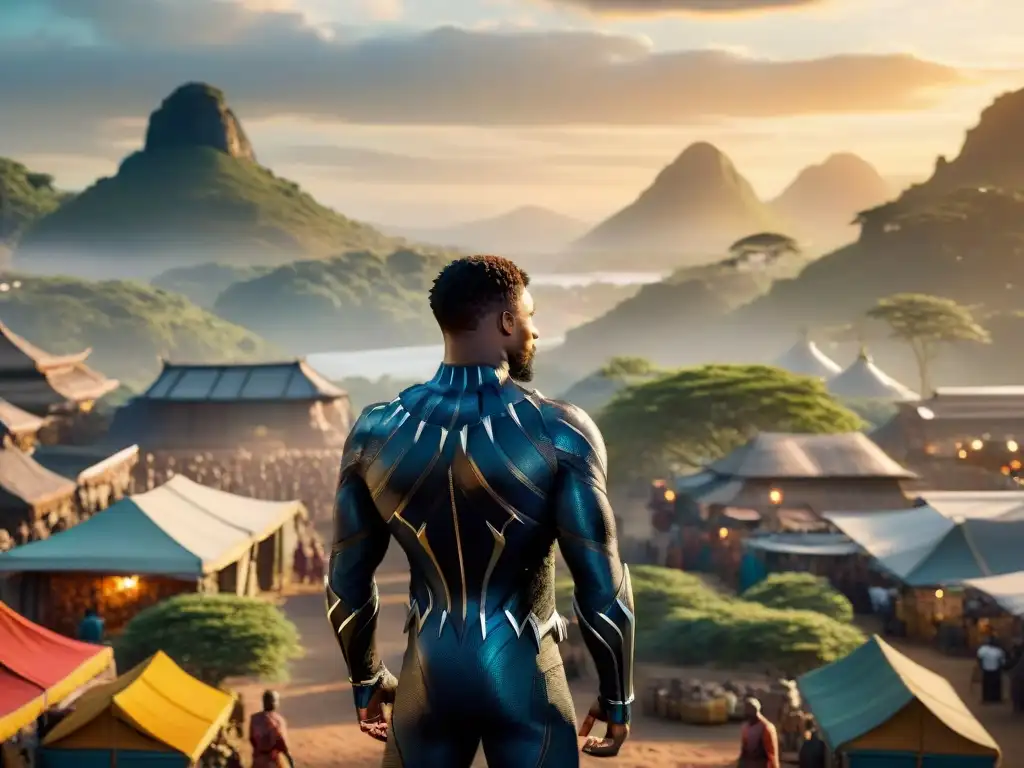 Una ciudad futurista inspirada en la cultura africana de la película 'Black Panther'