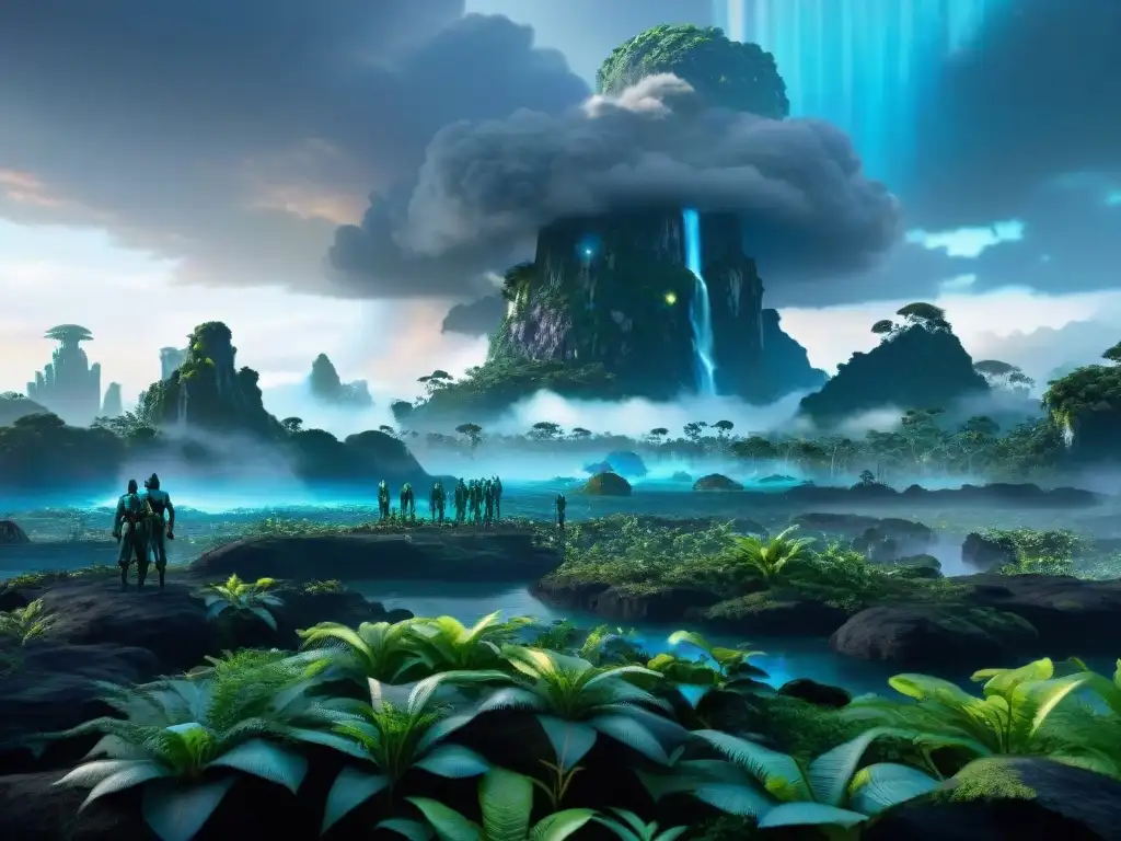 Contraste entre paisajes de Pandora y sede industrial en Avatar