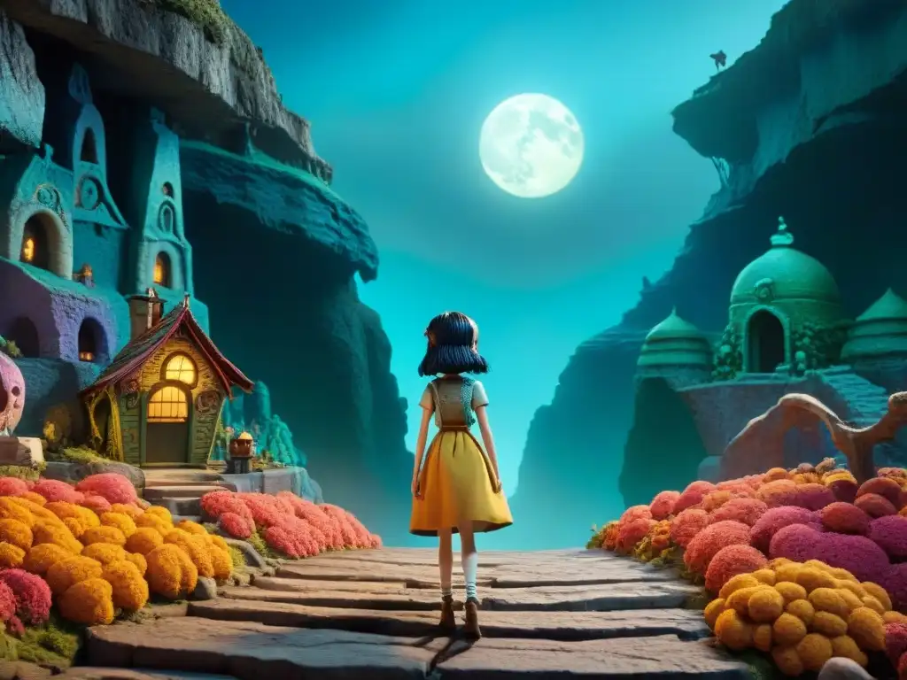 Contraste visual entre los sombríos mundos de El Cadáver de la Novia y lo fantástico de Coraline