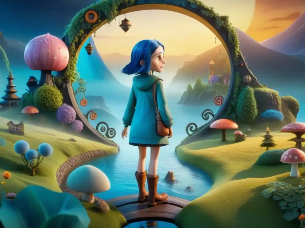 Coraline atraviesa un portal misterioso hacia un mundo fantástico y peligroso