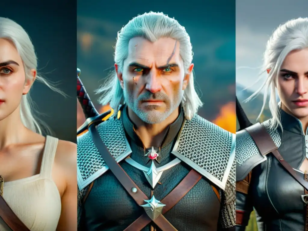 Comparación detallada de Geralt, Yennefer y Ciri en novelas, videojuegos y serie de TV Witcher