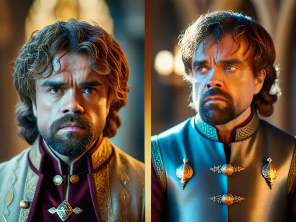 Comparación detallada de Tyrion Lannister entre serie y libro en ambientación medieval