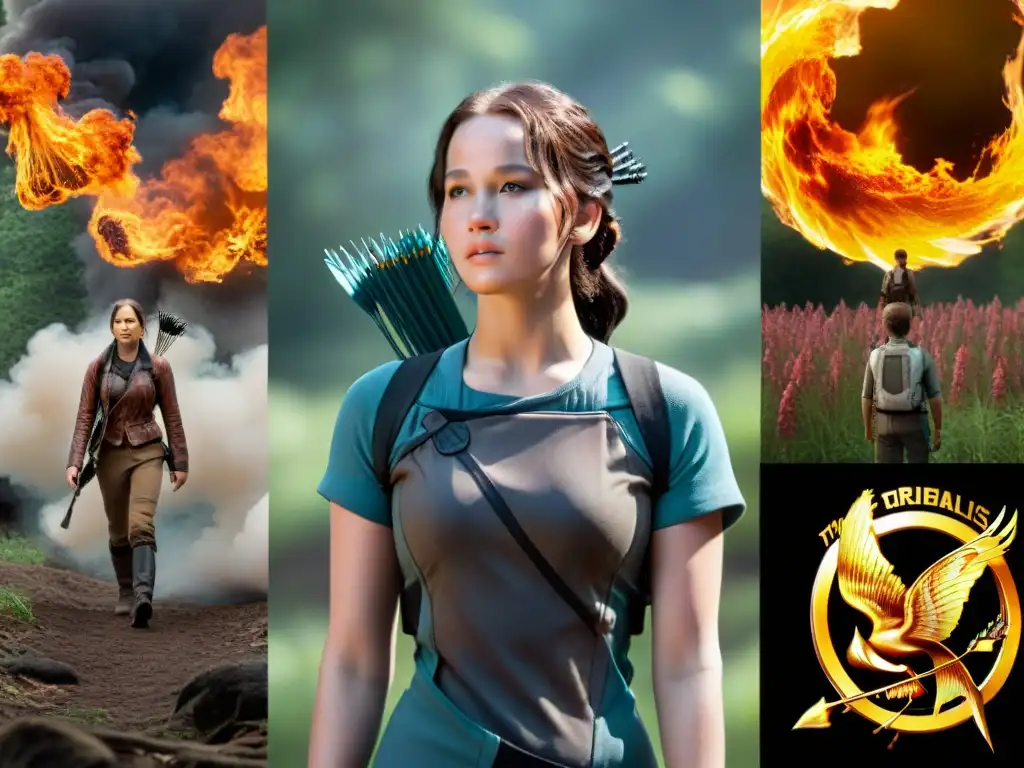 Detalle comparativo de la transformación de The Hunger Games de libro a película en escenas clave