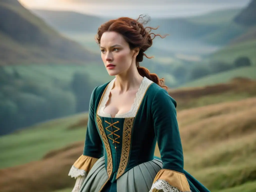 Detalle diseño vestuario Outlander fidelidad histórica entre un vestido escocés del siglo XVIII y otro inexacto de serie de época