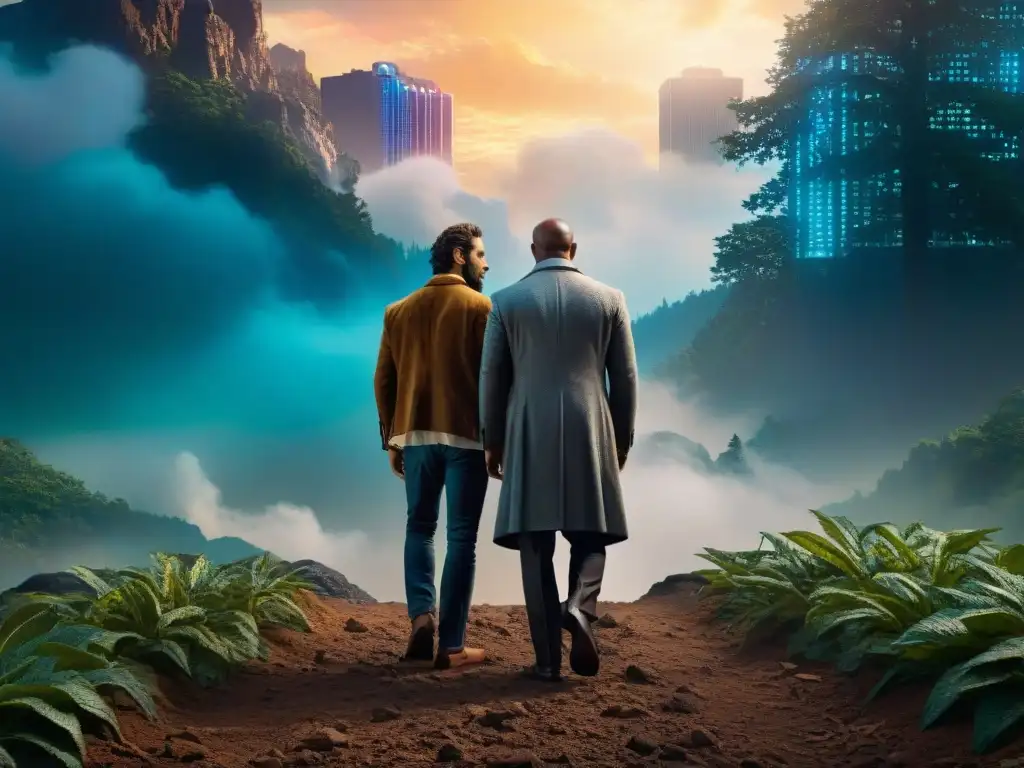 Diferencias adaptación American Gods: Bosque misterioso vs ciudad moderna, reflejando choque de dioses antiguos y nuevos