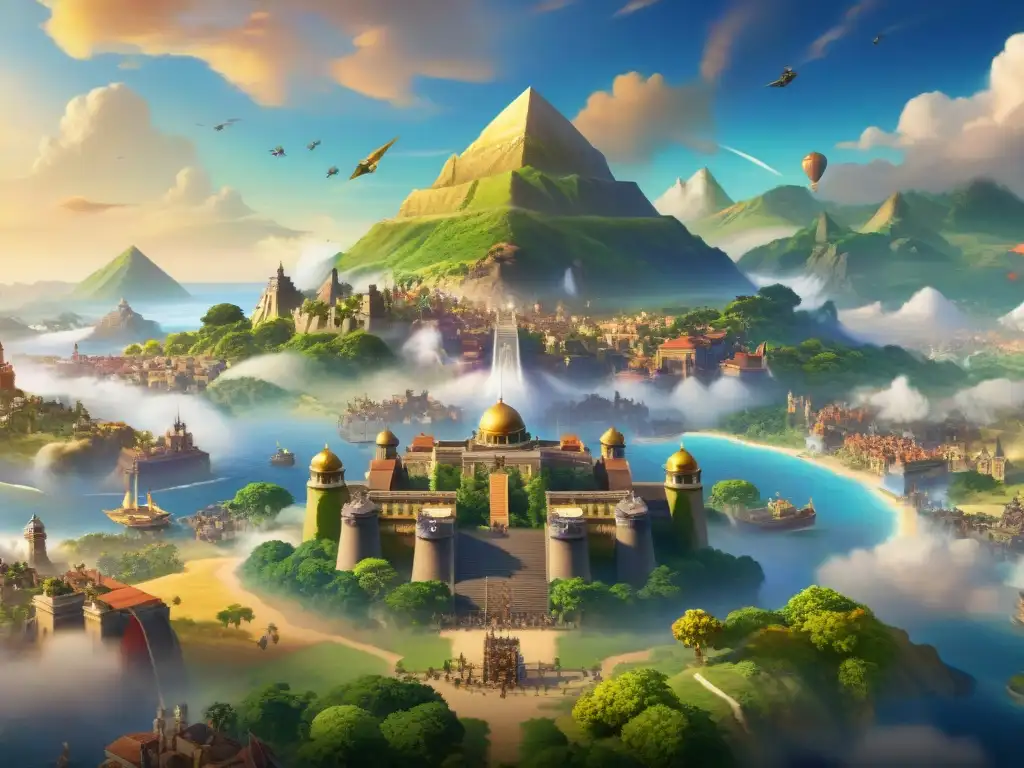 Descubre la diversidad de culturas y estrategias en Civilization VI, en una escena cinematográfica llena de detalles y emoción