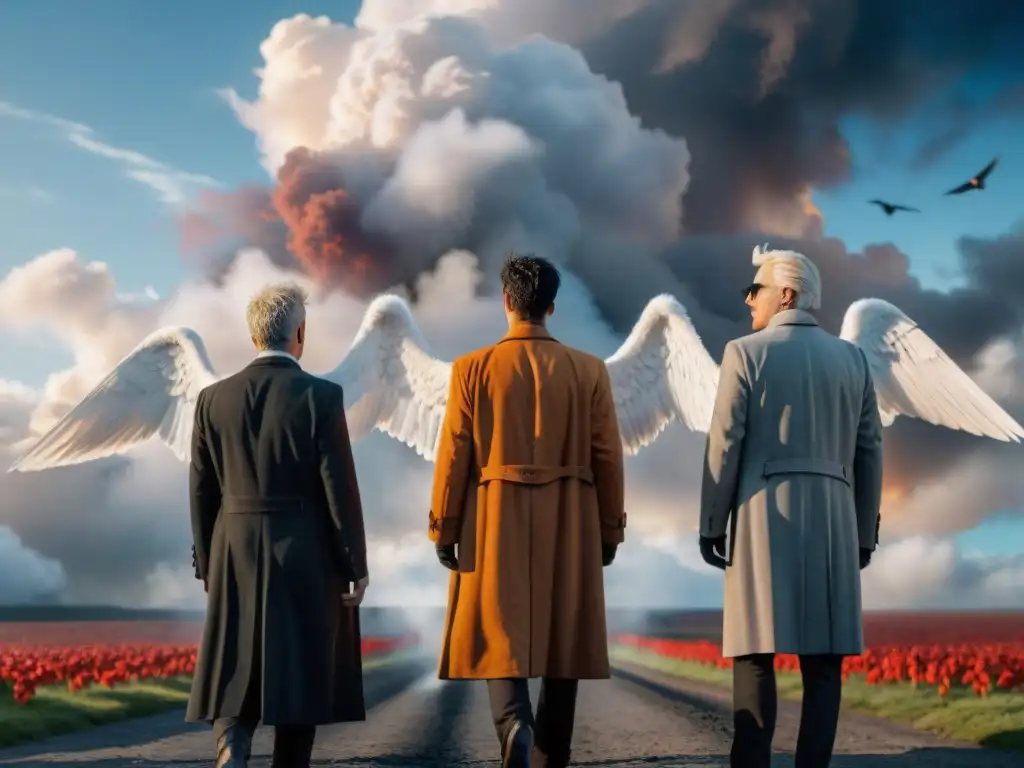 Dualidad en Good Omens: ángeles celestiales y demonios siniestros en contraste divino y profano