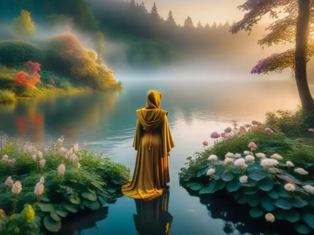 Encuentro mágico al borde del lago en Reinos Mágicos