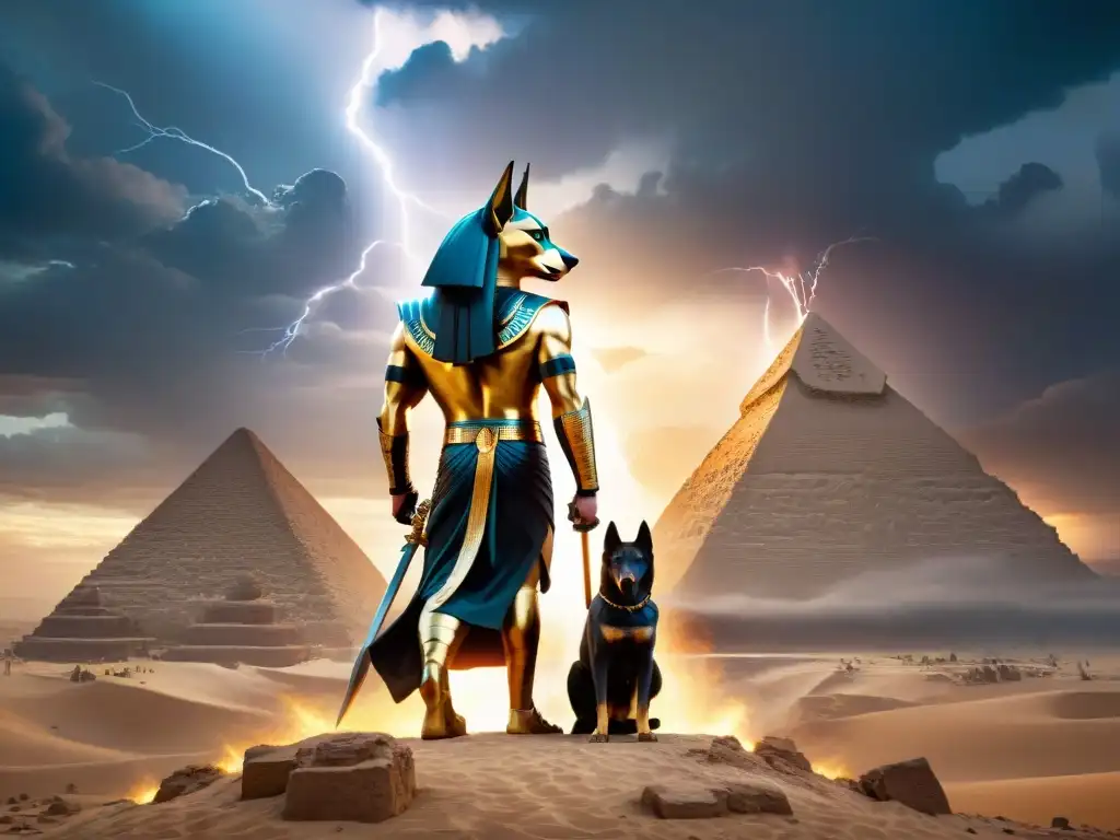 Épica batalla de los dioses Anubis y Horus en Las Crónicas: mitología egipcia