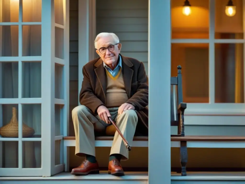 Escena emotiva: hombre mayor de 'Up' y Benjamin Button juntos, representación vejez cine análisis comparativo