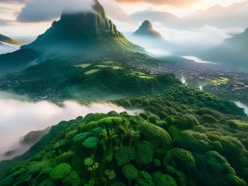 Inspiración geográfica de Wakanda: tierras exuberantes, montañas majestuosas y una ciudad tecnológica integrada en armonía con la naturaleza