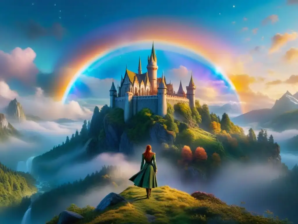 Un grupo diverso de personajes LGBTQ+ en un mundo fantástico, listos para aventuras mágicas juntos