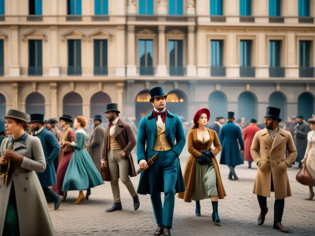 Una impactante representación de la historia francesa en 'Los Miserables', con una calle parisina del siglo XIX llena de contrastes sociales