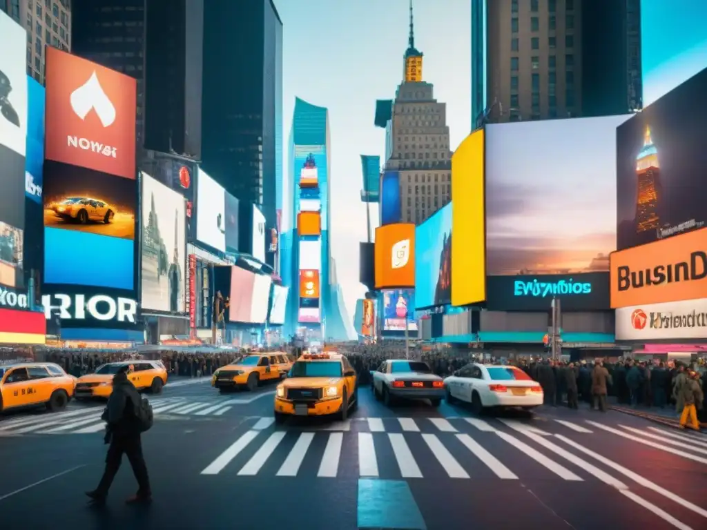 El impacto de la pandemia en Nueva York: Times Square bullicioso vs