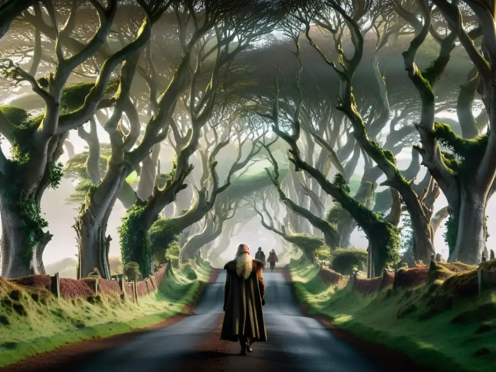 Un impresionante túnel de árboles en las Dark Hedges de Irlanda del Norte, localización de rodaje Juego de Tronos