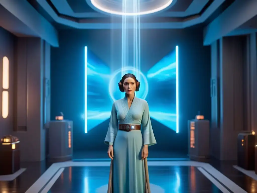 Increíble holograma de la Princesa Leia en Star Wars, tecnología holográfica en Star Wars