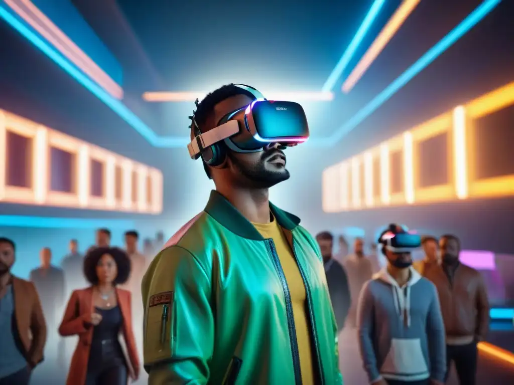 Inmersos en un mundo virtual diverso, la influencia de la cultura popular se refleja en un escenario futurista y tecnológico