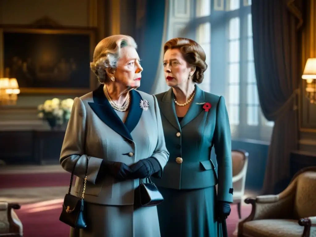 Intenso enfrentamiento entre la Reina Isabel II y Margaret Thatcher en 'The Crown'