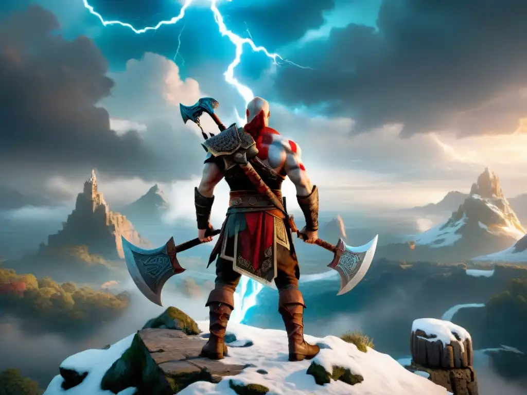 Kratos, protagonista de 'God of War', en un épico paisaje de la Mitología Nórdica