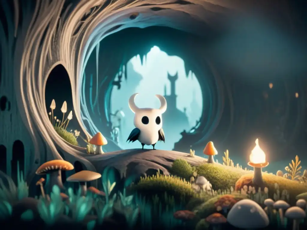 Descubre la majestuosidad de Hallownest, reino subterráneo de Hollow Knight