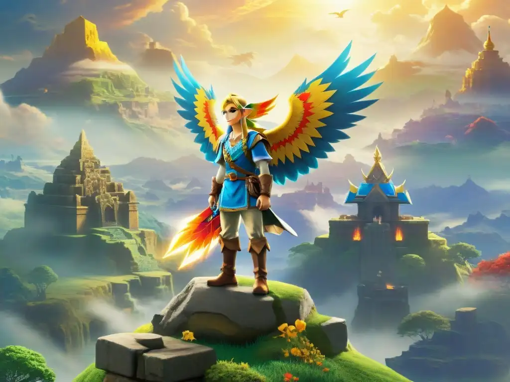 Majestuoso Hylian Phoenix surca los cielos de Hyrule