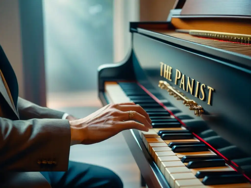 Un mano temblorosa toca el piano, reflejando la intensidad emocional de 'El Pianista'