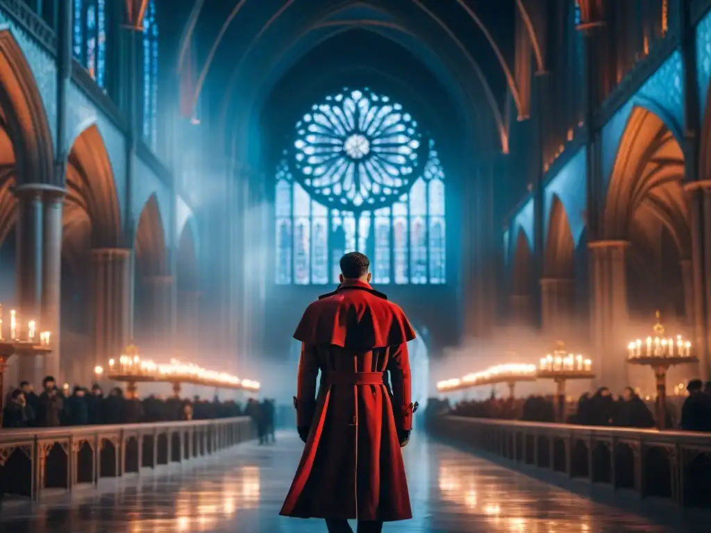 Un misterioso ritual en la catedral de noche