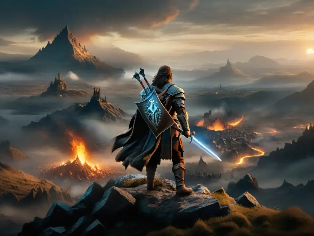 La desolación de Mordor se despliega ante Talion en una escena épica