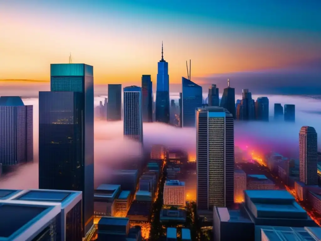 En un mundo ficticio, conflictos políticos crean un paisaje vibrante de rascacielos y habitantes alienígenas