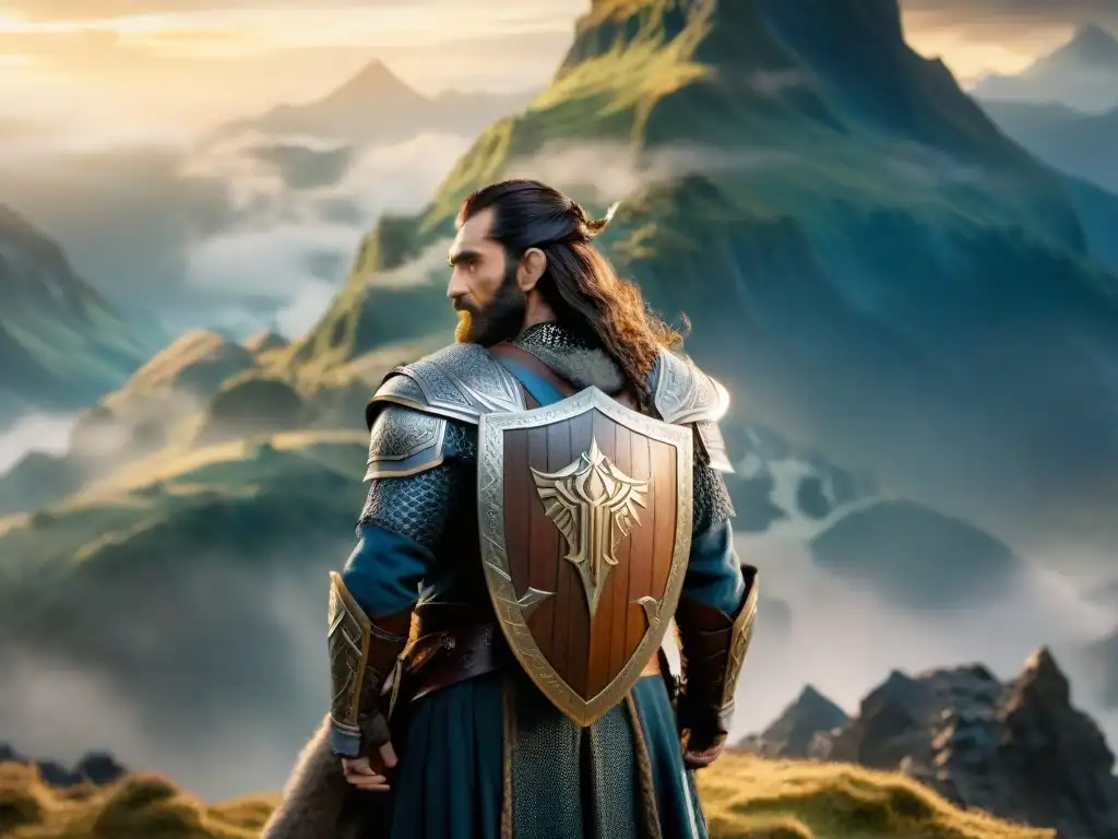 Thorin Oakenshield, líder poderoso en Erebor, con armadura en El Hobbit análisis