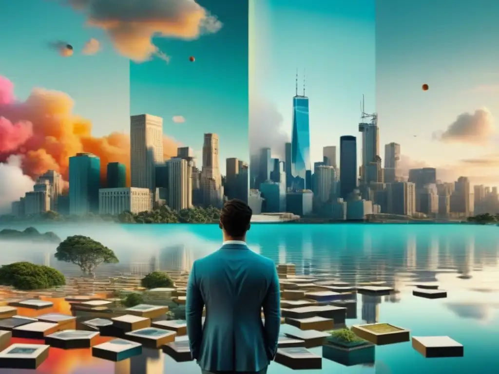 Una obra digital intrincada y sorprendente que explora los temas de la memoria y los sueños en 'Memento' y 'Inception'