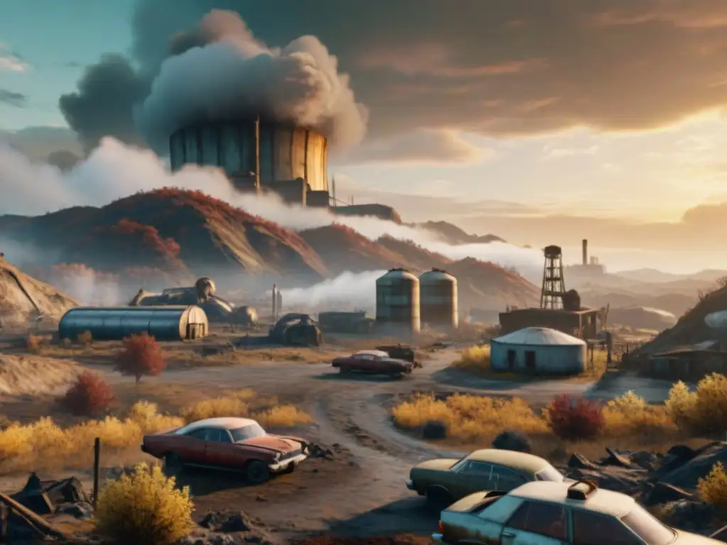 Un paisaje desolado en Fallout 76: ruinas urbanas, silos nucleares y una estética nuclear en el universo Fallout