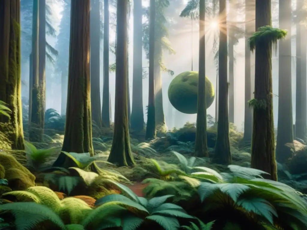 Un paisaje de Star Wars real: la mágica belleza de Endor, con altos árboles, follaje vibrante y los Ewoks en su aldea entre las copas