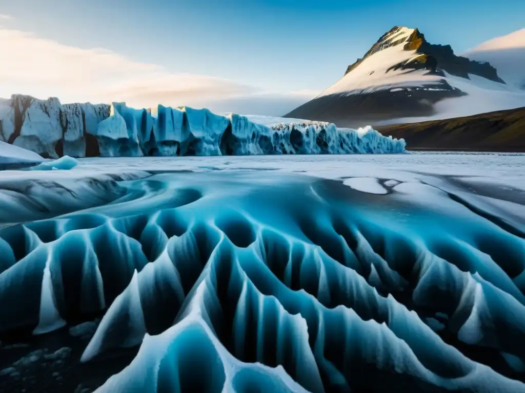 Explora los paisajes de Islandia en películas con la majestuosidad del glaciar Svínafellsjökull, sus cuevas de hielo y luz etérea