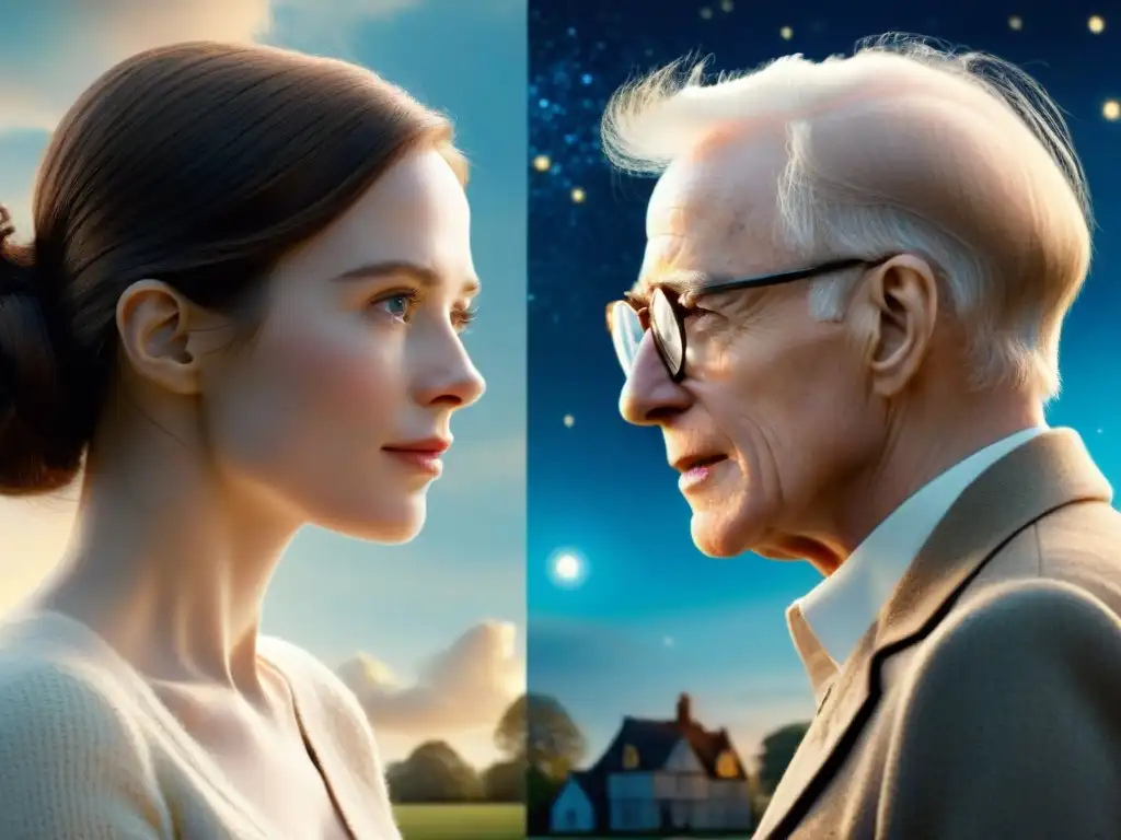 Un paralelo emotivo entre 'La Teoría del Todo' y 'El Curioso Caso de Benjamin Button' ilustrando el amor en universos ficticios