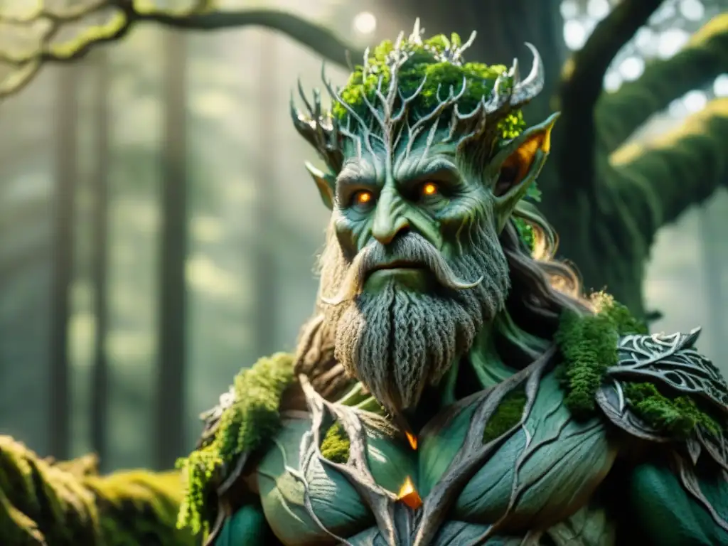 Un sabio Ent llamado Barbárbol en el antiguo bosque de Fangorn