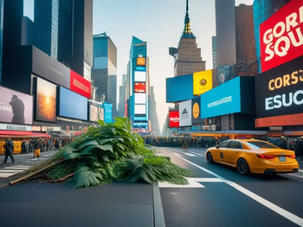 Nueva York postpandemia: la sociedad se transforma, la naturaleza reclama su espacio en Times Square desolado