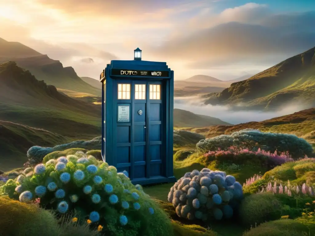 Descubre la TARDIS en un exuberante paisaje alienígena, exploración de mundos ficticios en Doctor Who