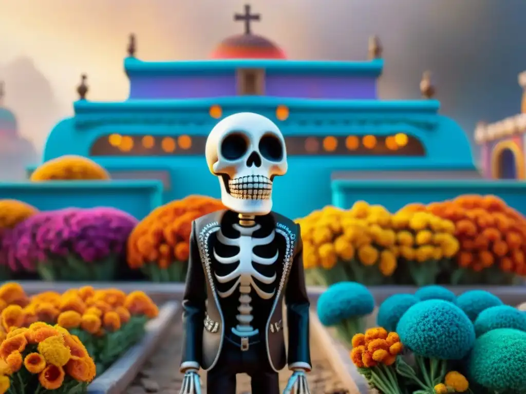 Vibrante ciudad de los muertos en 'Coco', con esqueletos elegantes y pétalos de cempasúchil