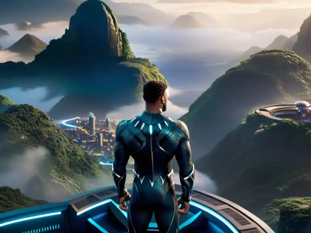 Una visión detallada de la majestuosa ciudad africana ficticia de Wakanda de la película 'Black Panther'