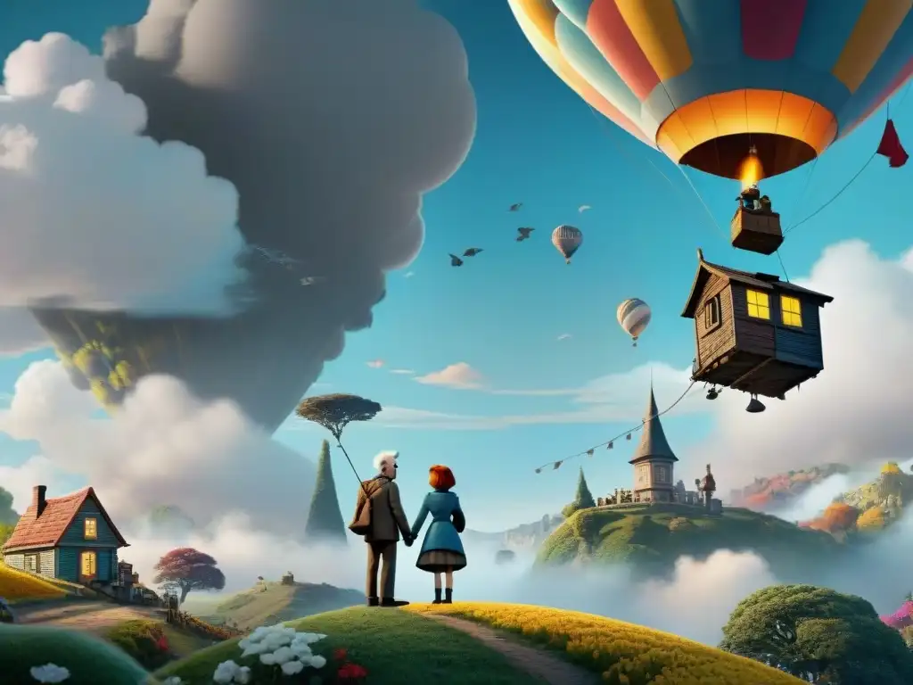 Comparación visual entre 'Up' y 'The Curious Case of Benjamin Button': representación vejez cine análisis comparativo